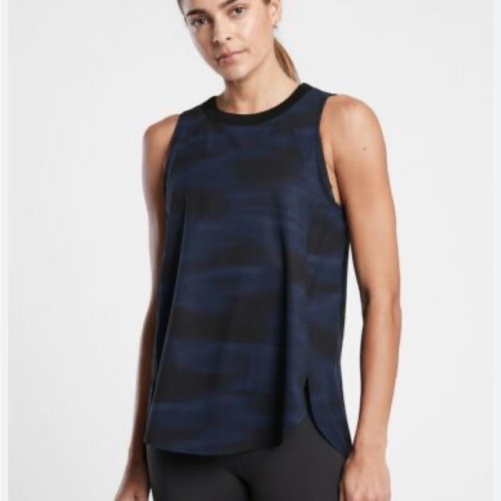 Athleta Zephyr‎ Print Tank Top Blurred Camo